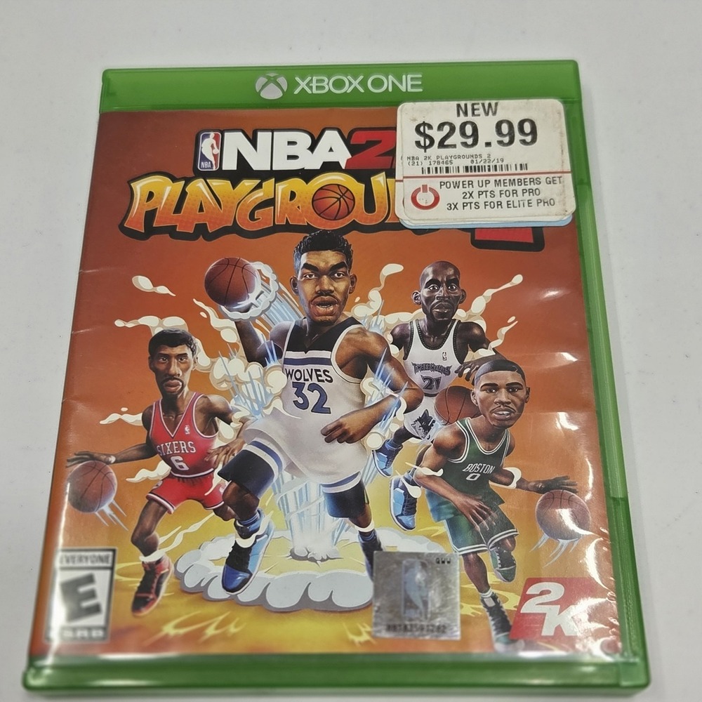 NBA 2K Playgrounds 2 Xbox One Game CIB Complete Case Disc 2018 Arcade Basketball